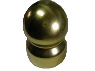 Декоративная заглушка для трубы Ø50 мм., шар пустотелый