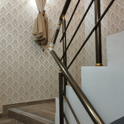 Алюминиевый профиль бронза + золото